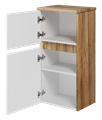 Шкаф Misty Ива 40 подвесной универсальный (белый, дуб вотан) П-Ива05040-01