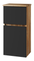 Шкаф Misty Ива 40 подвесной универсальный (графит, дуб вотан) П-Ива05040-48