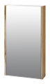 Зеркальный шкаф Misty Ива 45 левый (дуб вотан) П-Ива04045-01Л