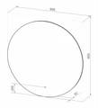 АЛАМАК - D800 Зеркало Led, ореол с бесконт.сенс., холод.подсветка с подогревом АЛА-02-800-14