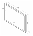 Зеркало Misty Веритате 1000x600 ВЕР-02-100/60-14