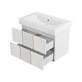VEGA - 80 Тумба подвесная с 2 ящ. белый + раковина УТ000022670