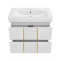 VEGA - 80 Тумба подвесная с 2 ящ. белый + раковина УТ000022670