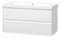 Тумба под раковину Misty Алиса 100 подвесная Э-Али01100-011П2Я