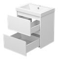 Тумба под раковину Misty Алиса 50 подвесная Э-Али01050-011П2Я