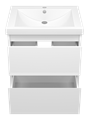 Тумба под раковину Misty Алиса 58 подвесная Э-Али01058-011П2Я