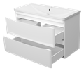 Тумба под раковину Misty Атлантик 100 подвесная П-Атл-01100-011П2Я
