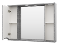 Зеркальный шкаф Misty Атлантик 100 (серый камень) П-Атл-4100-050