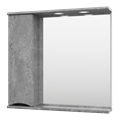 Зеркальный шкаф Misty Атлантик 80 левый (серый камень) П-Атл-4080-050Л