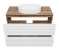 Тумба под раковину Brevita Dakota 100 (белая) DAK-07100-19/01-2Я