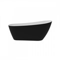 Ванна акриловая 170x74 отдельностоящая Teymi Solli черная матовая T130110 1207356
