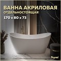 Ванна акриловая 170x80 отдельностоящая Teymi Ellie белая матовая T130115 1207361 - фото 180039