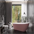 Ванна акриловая 170x74 отдельностоящая Teymi Solli розовая матовая T130108 1207354
