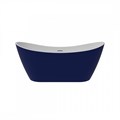 Ванна акриловая 170x80 отдельностоящая Teymi Ellie синяя матовая T130116 1207362
