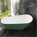 Ванна акриловая 170x74 отдельностоящая Teymi Solli зелёная матовая T130107 1207353