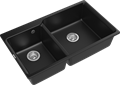 RIVELATO Мойка AXEL 90D  2-чаши 870*520мм antracite арт. X-90D antracite
