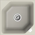 RIVELATO Мойка LOCUS 50  1-чаш 500*500 topazio арт. LS-50 topazio