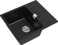 RIVELATO Мойка RAUM 58  1-чаша 580*500мм nero арт. RM-58 nero