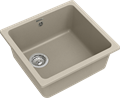RIVELATO Мойка BERKANA 45 подст.монтаж 1-чаш 485*455 beige scuro арт. BK-45 beige scuro