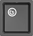 RIVELATO Мойка BERKANA 35 подст.монтаж 1-чаш 415*455 antracite арт. BK-35 antracite