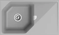RIVELATO Мойка LOCUS 85  1-чаш 850*500 grigio metallizzato арт. LS-85 grigio metallizzato