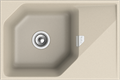 RIVELATO Мойка LOCUS 75  1-чаш 750*500 beige scuro арт. LS-75 beige scuro - фото 180684