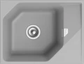 RIVELATO Мойка LOCUS 65  1-чаш 650*500 grigio metallizzato арт. LS-65 grigio metallizzato
