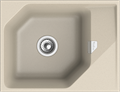 RIVELATO Мойка LOCUS 65  1-чаш 650*500 beige scuro арт. LS-65 beige scuro - фото 180706