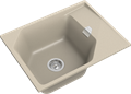 RIVELATO Мойка LOCUS 65  1-чаш 650*500 beige scuro арт. LS-65 beige scuro