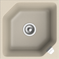 RIVELATO Мойка LOCUS 50  1-чаш 500*500 beige scuro арт. LS-50 beige scuro - фото 180723