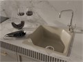 RIVELATO Мойка LOCUS 50  1-чаш 500*500 beige scuro арт. LS-50 beige scuro