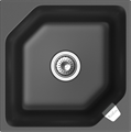 RIVELATO Мойка LOCUS 50  1-чаш 500*500 antracite арт. LS-50 antracite - фото 180727