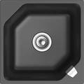 RIVELATO Мойка LOCUS 50  1-чаш 500*500 antracite арт. LS-50 antracite