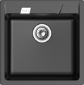 RIVELATO Мойка RAUM 50  1-чаша 500*510мм nero арт. RM-50 nero - фото 180749