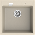 RIVELATO Мойка RAUM 50  1-чаша 500*510мм beige scuro арт. RM-50 beige scuro - фото 180762