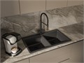 RIVELATO Мойка AXEL 90-2D  2-чаши 870*520мм antracite арт. X-90-2D antracite