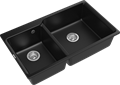 RIVELATO Мойка кварц  Axel 90D  2-чаш  870*520  nero арт. X-90D nero
