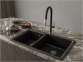 RIVELATO Мойка кварц  Axel 90D  2-чаш  870*520  nero арт. X-90D nero