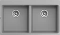 RIVELATO Мойка AXEL 90-2D  2-чаши 870*520мм grigio metallizzato арт. X-90-2D grigio metallizza