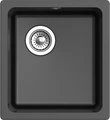 RIVELATO Мойка BERKANA 35 подст.монтаж 1-чаш 415*455 nero арт. BK-35 nero
