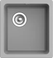 RIVELATO Мойка BERKANA 35 подст.монтаж 1-чаш 415*455 grigio metallizzato арт. BK-35 grigio metallizzato