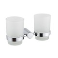 Стакан для ванной комнаты двойной Haiba хром (HB8408) HB8408 - фото 181391