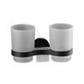 Стакан для ванной комнаты двойной Haiba черный (HB8708) HB8708 - фото 181544
