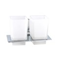 Стакан для ванной комнаты двойной Haiba хром (HB8808) HB8808 - фото 181546