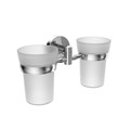 Стакан для ванной комнаты двойной Haiba хром (HB1708) HB1708 - фото 181553