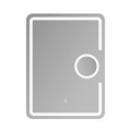 Зеркало Haiba с LED подсветкой  + макияжное зеркало 60x80 (HB661) HB661 - фото 181643