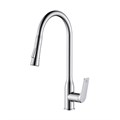 Смеситель для кухни Haiba с выдвижным изливом, хром (HB73816) HB73816 - фото 181739