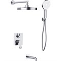 Душевая система HAIBA встраиваемая хром (HB80553) HB80553 - фото 181825