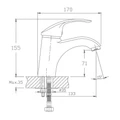 Смеситель для раковины Haiba (HB1021-5) HB1021-5