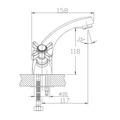 Смеситель для раковины Haiba (HB1024) HB1024